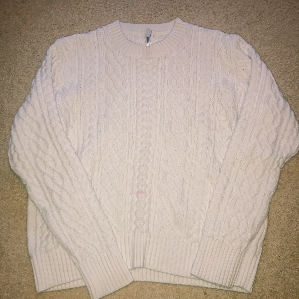White Oversized Sweater